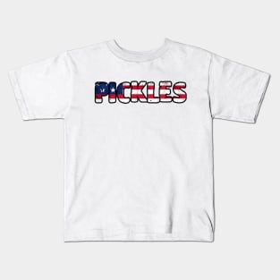 pickles american flag Kids T-Shirt